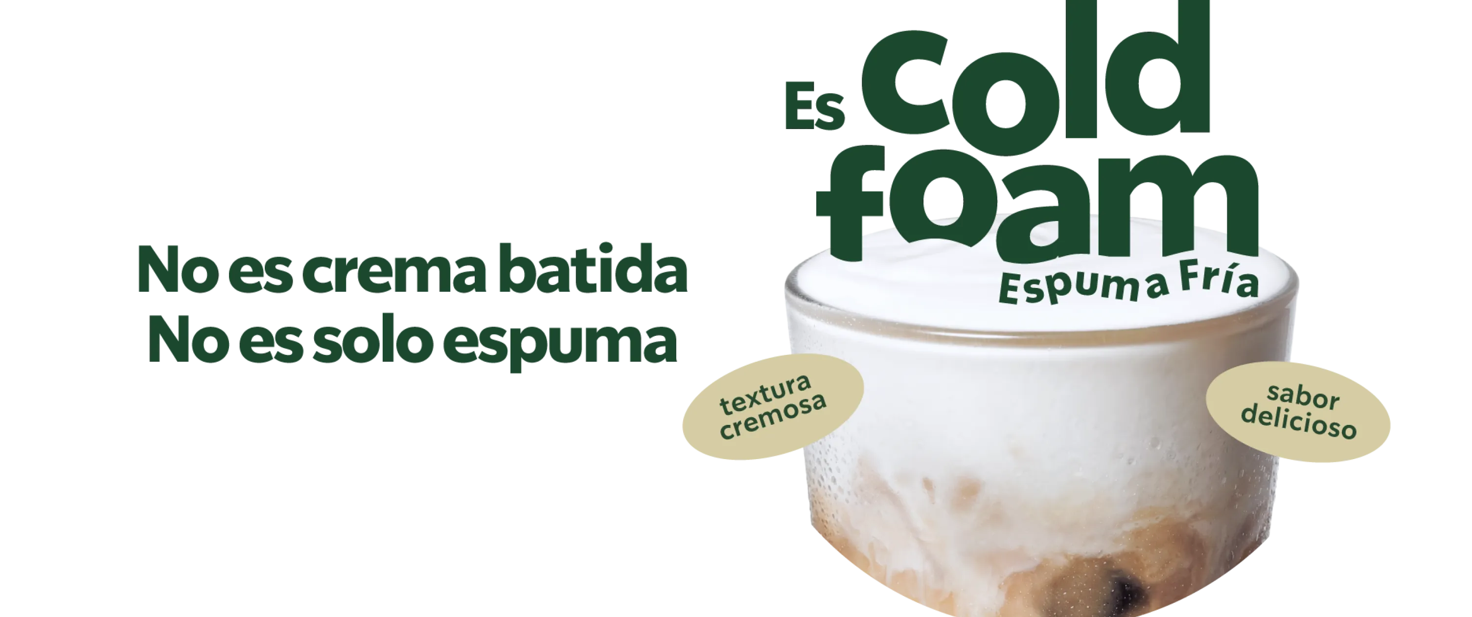 Cold Foam espuma fría en Starbucks