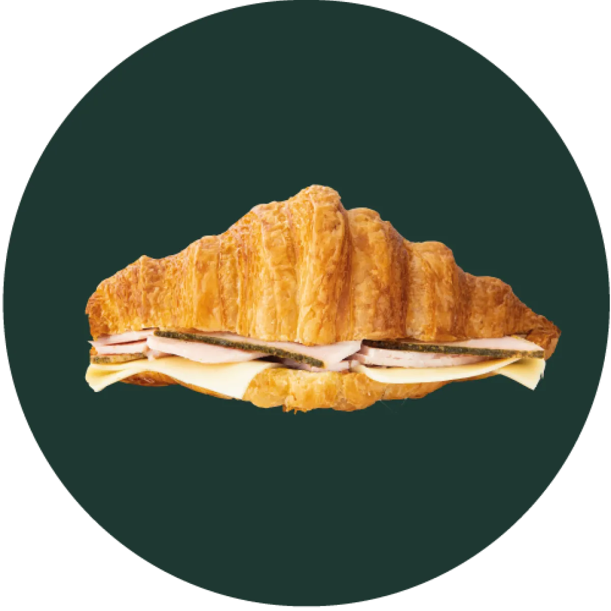 CROISSANT MANTEQUILLA JAMON PAVO QUESO