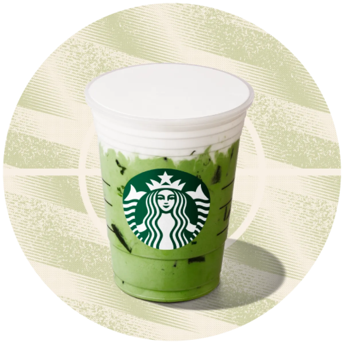 Matcha Latte Helado con Cold Foam ( Espuma Fría) de Vainilla