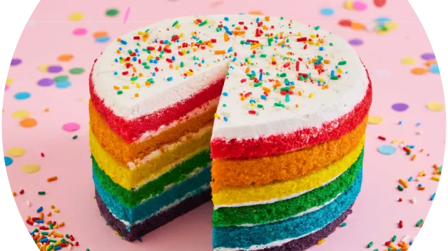 Rainbow Cake, torta de temporada Pride